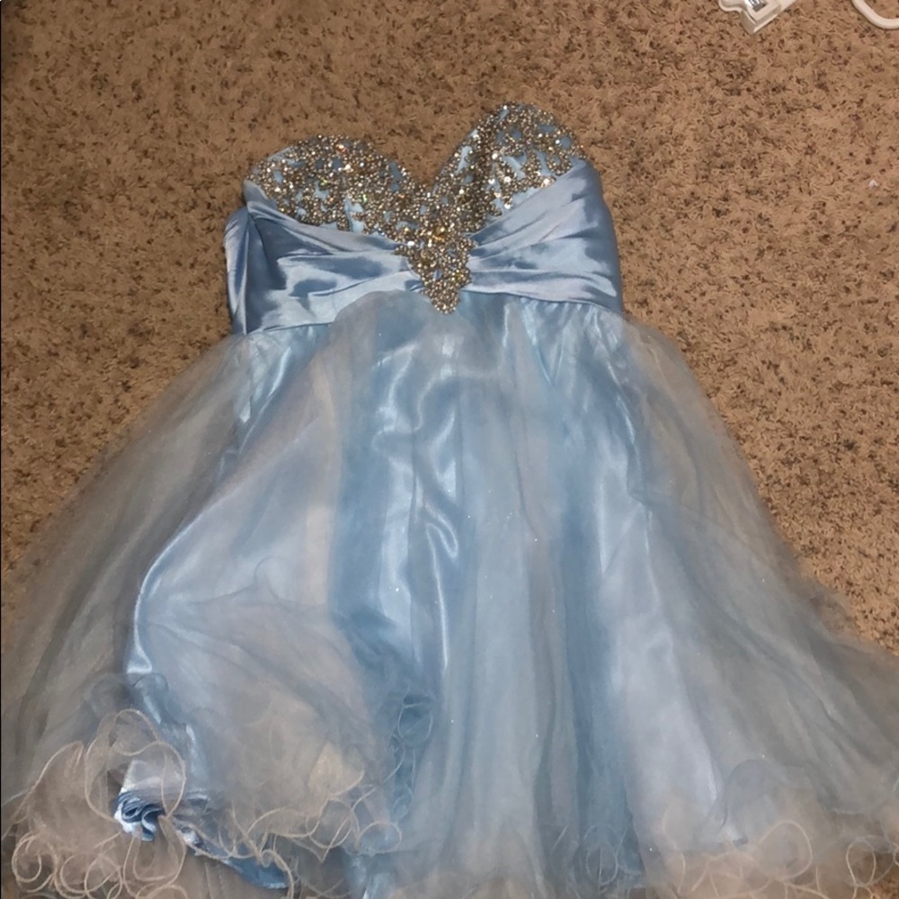 Strapless prom dress